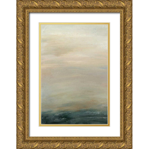 Soft Horizon  I Gold Ornate Wood Framed Art Print with Double Matting by Gordon, Sharon