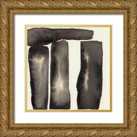 Diverge II Gold Ornate Wood Framed Art Print with Double Matting by Gordon, Sharon