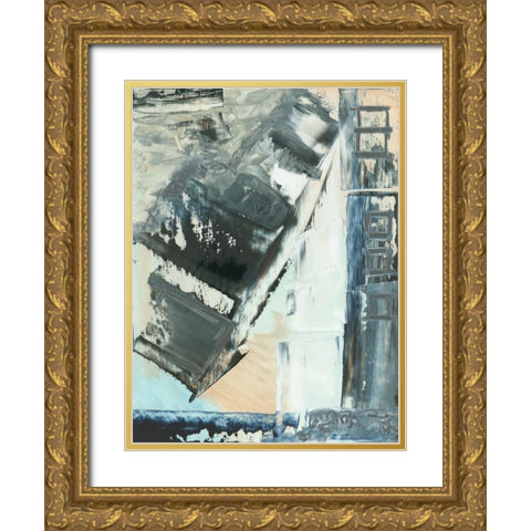 Avenue II Gold Ornate Wood Framed Art Print with Double Matting by Gordon, Sharon