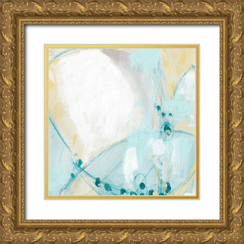 Sea Story III Gold Ornate Wood Framed Art Print with Double Matting by Vess, June Erica