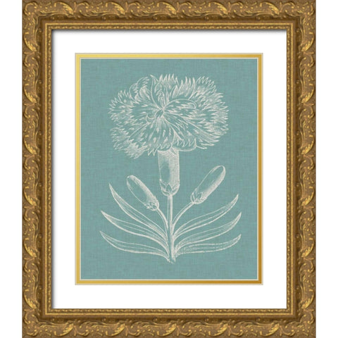Graceful Floral II Gold Ornate Wood Framed Art Print with Double Matting by Vision Studio
