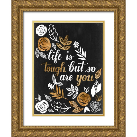 Girl Power II Gold Ornate Wood Framed Art Print with Double Matting by Popp, Grace