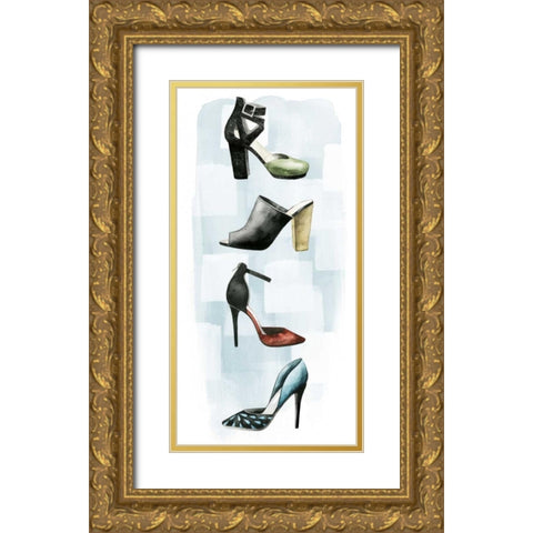Shoe Lover II Gold Ornate Wood Framed Art Print with Double Matting by Popp, Grace
