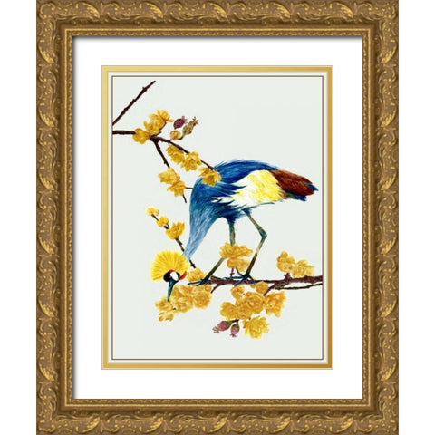 Chimonanthus Praecox I Gold Ornate Wood Framed Art Print with Double Matting by Wang, Melissa