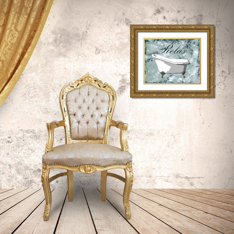 Relax-Refresh II Gold Ornate Wood Framed Art Print with Double Matting by Reynolds, Jade