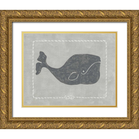 Whale of a Tale I Gold Ornate Wood Framed Art Print with Double Matting by Zarris, Chariklia