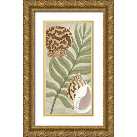 Palm Beach I Gold Ornate Wood Framed Art Print with Double Matting by Vess, June Erica