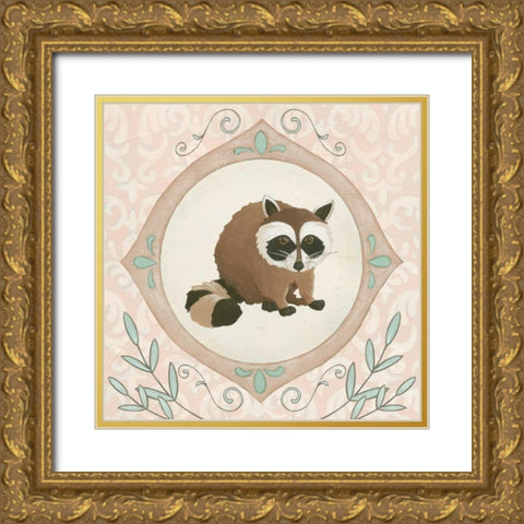 Forest Cameo VI Gold Ornate Wood Framed Art Print with Double Matting by Vess, June Erica
