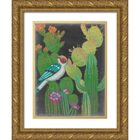 Desert Twilight II Gold Ornate Wood Framed Art Print with Double Matting by Zarris, Chariklia