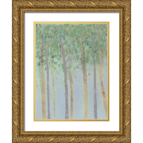 Hazy Woodlands I Gold Ornate Wood Framed Art Print with Double Matting by Popp, Grace