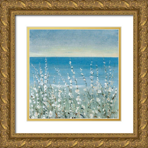 Coastline Blooms II Gold Ornate Wood Framed Art Print with Double Matting by OToole, Tim