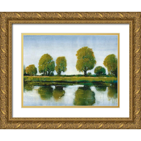 River Reflections I Gold Ornate Wood Framed Art Print with Double Matting by OToole, Tim