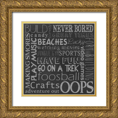 Inspired Youth III Gold Ornate Wood Framed Art Print with Double Matting by Popp, Grace
