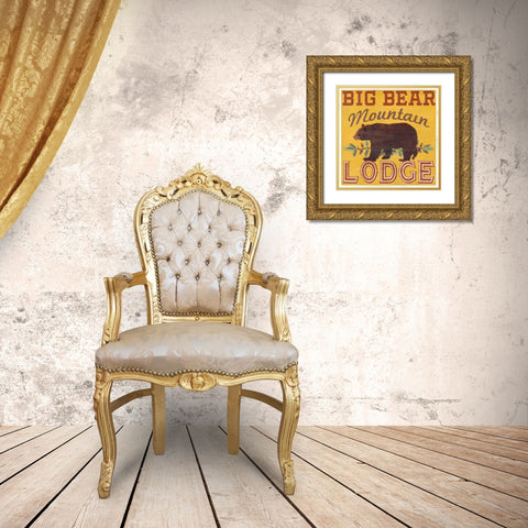 Cabin Life VI Gold Ornate Wood Framed Art Print with Double Matting by Vess, June Erica