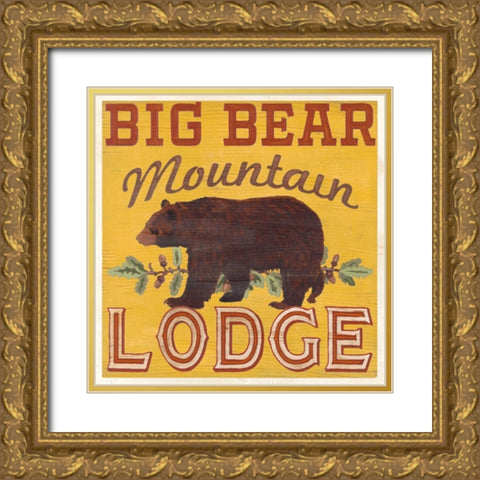 Cabin Life VI Gold Ornate Wood Framed Art Print with Double Matting by Vess, June Erica