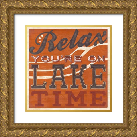Cabin Life VIII Gold Ornate Wood Framed Art Print with Double Matting by Vess, June Erica