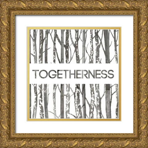 Simply Family II Gold Ornate Wood Framed Art Print with Double Matting by Popp, Grace