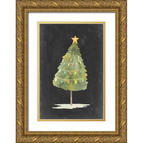 Christmas Glow I Gold Ornate Wood Framed Art Print with Double Matting by Popp, Grace