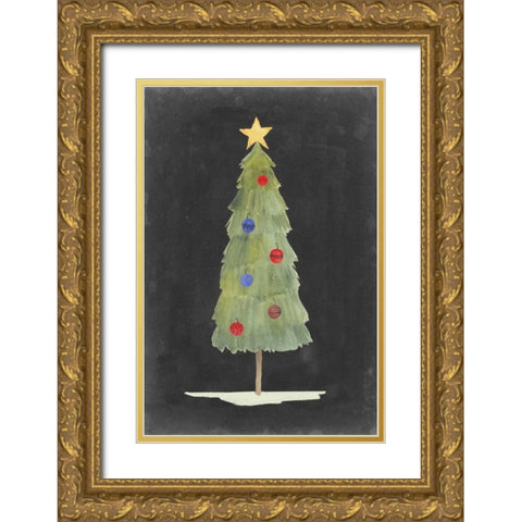 Christmas Glow II Gold Ornate Wood Framed Art Print with Double Matting by Popp, Grace