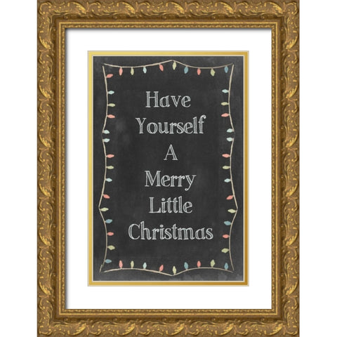 Christmas Glow III Gold Ornate Wood Framed Art Print with Double Matting by Popp, Grace