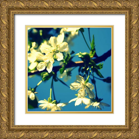 Summer Blossom II Gold Ornate Wood Framed Art Print with Double Matting by Bell, Lillian
