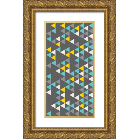 Bunting V Gold Ornate Wood Framed Art Print with Double Matting by Ketchum, Nicole