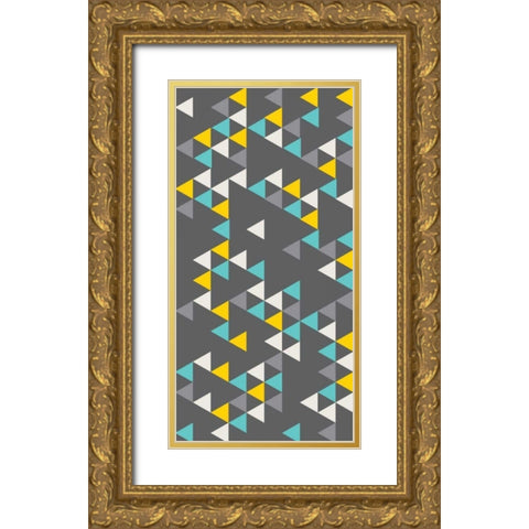 Bunting VI Gold Ornate Wood Framed Art Print with Double Matting by Ketchum, Nicole