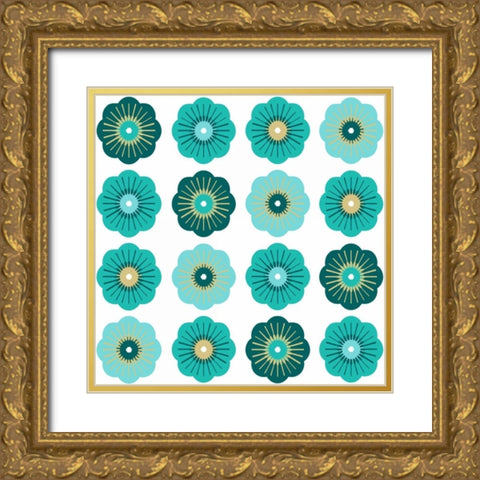 Charms IV Gold Ornate Wood Framed Art Print with Double Matting by Ketchum, Nicole