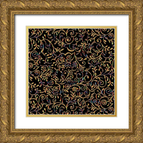 Lirico VI Gold Ornate Wood Framed Art Print with Double Matting by Hoffman, Katia