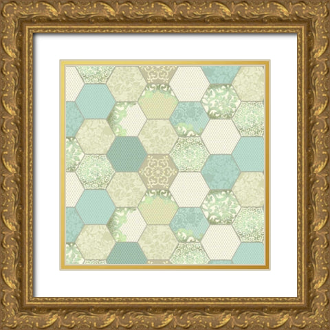 Downton Treasures I Gold Ornate Wood Framed Art Print with Double Matting by Hoffman, Katia