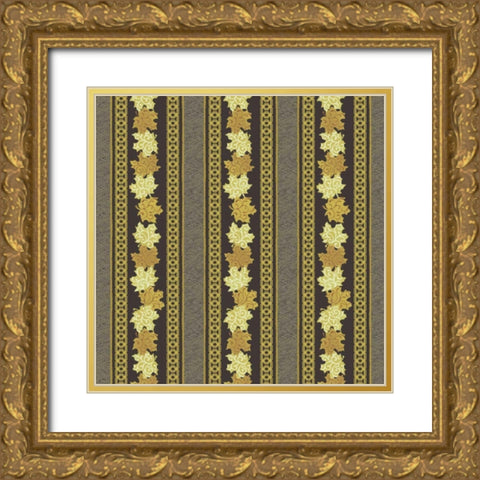 Maple Ribbons I Gold Ornate Wood Framed Art Print with Double Matting by Hoffman, Katia