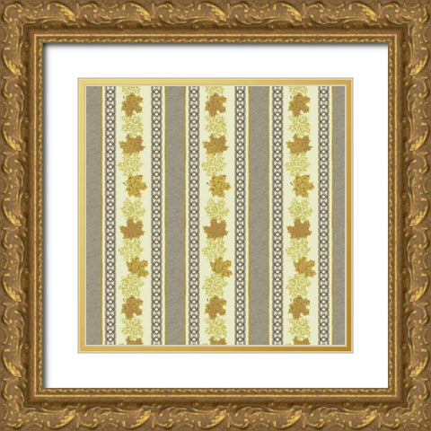 Maple Ribbons II Gold Ornate Wood Framed Art Print with Double Matting by Hoffman, Katia
