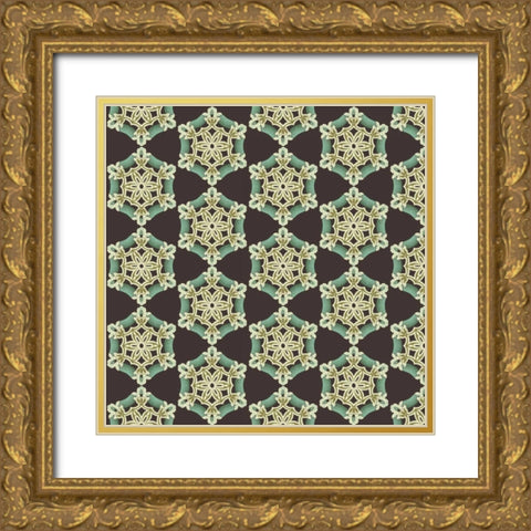 Sentiments III Gold Ornate Wood Framed Art Print with Double Matting by Hoffman, Katia