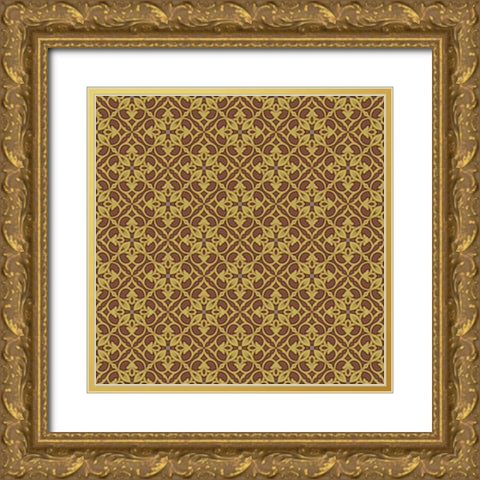 Sheer Romance Foulard I Gold Ornate Wood Framed Art Print with Double Matting by Hoffman, Katia