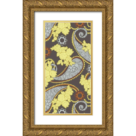 Sheer Romance Lace II Gold Ornate Wood Framed Art Print with Double Matting by Hoffman, Katia