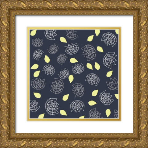 Winters Grey VI Gold Ornate Wood Framed Art Print with Double Matting by Benyon, Ali