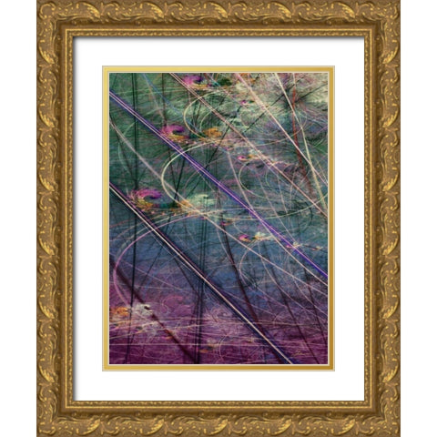Wetlands Vector I Gold Ornate Wood Framed Art Print with Double Matting by Burghardt, James