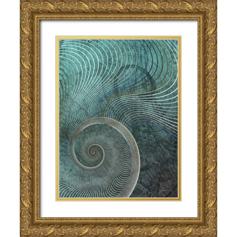 Surround I Gold Ornate Wood Framed Art Print with Double Matting by Burghardt, James