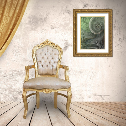 Surround II Gold Ornate Wood Framed Art Print with Double Matting by Burghardt, James