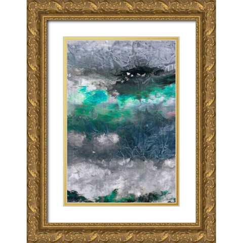 Gravity IV Gold Ornate Wood Framed Art Print with Double Matting by Butler, John