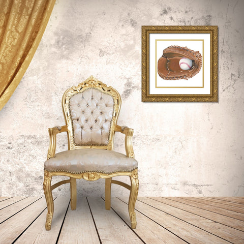 Sporting V Gold Ornate Wood Framed Art Print with Double Matting by McCavitt, Naomi