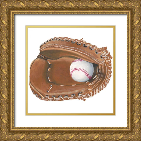 Sporting V Gold Ornate Wood Framed Art Print with Double Matting by McCavitt, Naomi