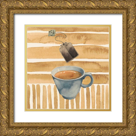 Cafe au Lait III Gold Ornate Wood Framed Art Print with Double Matting by Popp, Grace