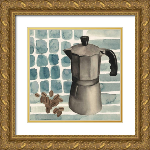 Cafe au Lait IV Gold Ornate Wood Framed Art Print with Double Matting by Popp, Grace