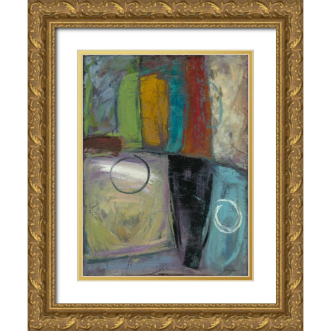 Cool Jazz I Gold Ornate Wood Framed Art Print with Double Matting by Joy, Julie