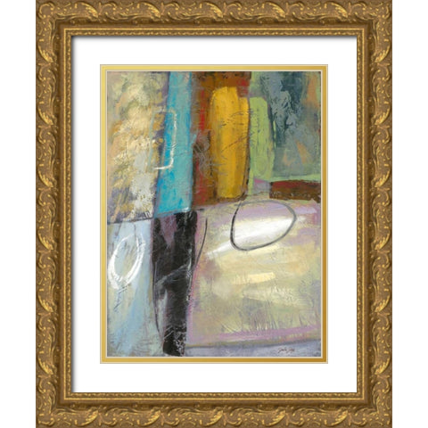 Cool Jazz II Gold Ornate Wood Framed Art Print with Double Matting by Joy, Julie