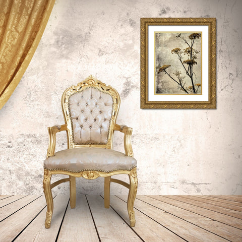 Big Sur Yarrow I Gold Ornate Wood Framed Art Print with Double Matting by Malek, Honey