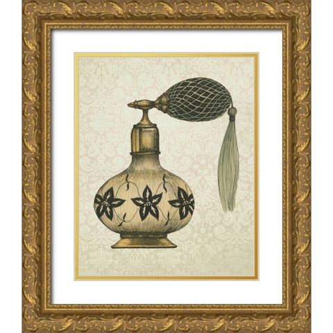2-Up Antique Toilette II Gold Ornate Wood Framed Art Print with Double Matting by Popp, Grace
