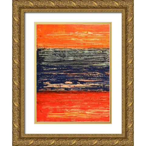 Electric Morning I Gold Ornate Wood Framed Art Print with Double Matting by Avondet, Natalie