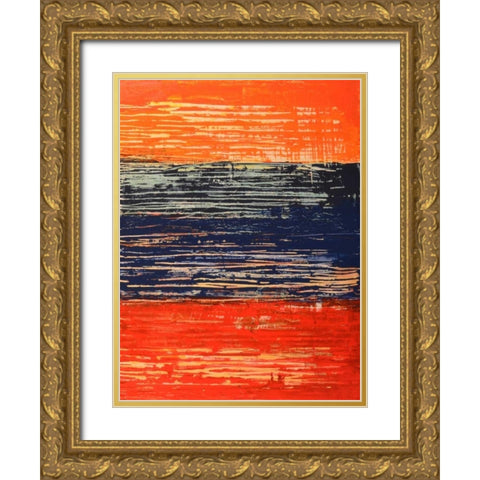 Electric Morning II Gold Ornate Wood Framed Art Print with Double Matting by Avondet, Natalie